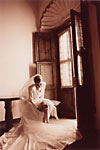 sepia wedding photo